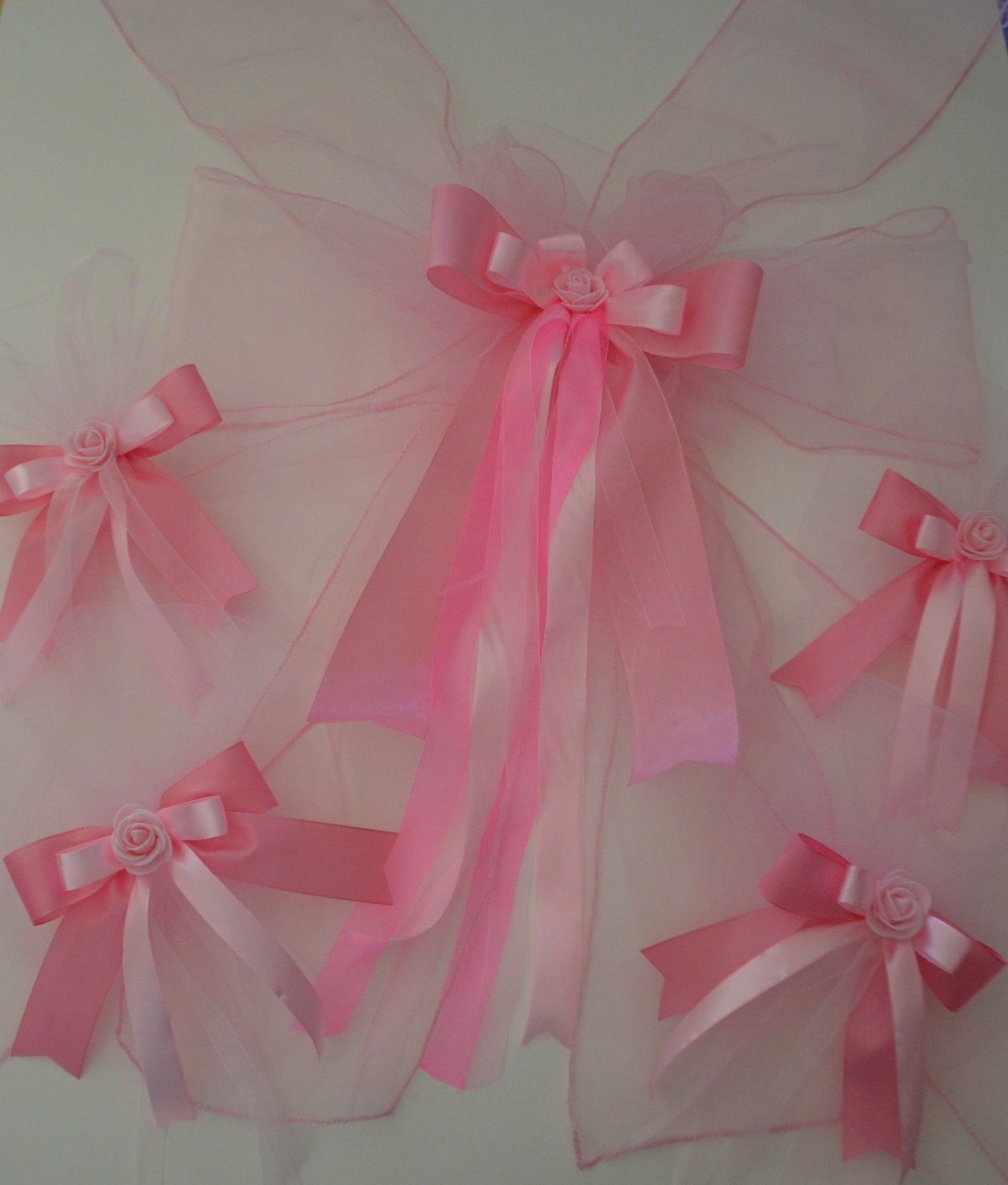Wedding Bridal Car 5 Part Set - Available in several colors