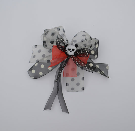 Gothic Gift Bow - Skull & Lace