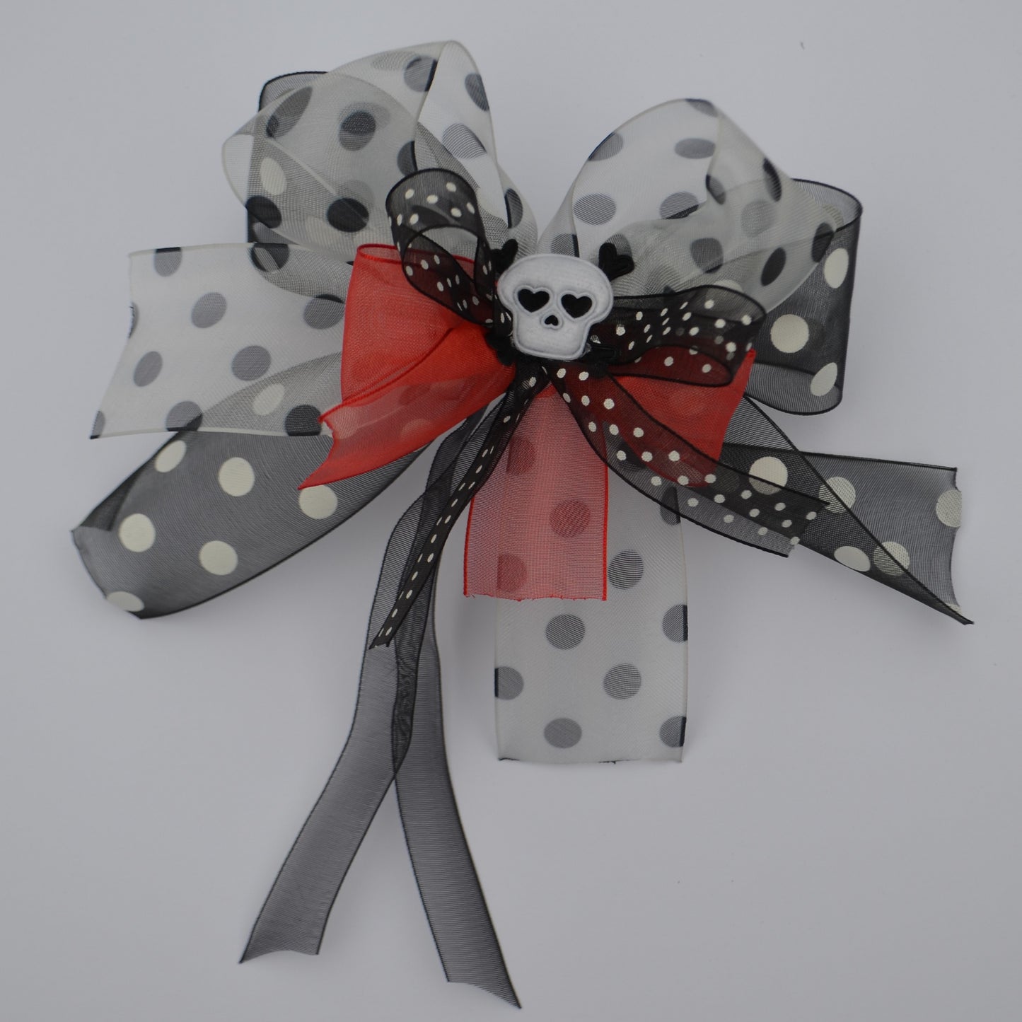 Gothic Gift Bow - Skull & Lace