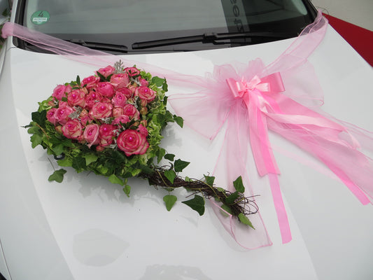 Wedding Bridal Car 5 Part Set - Available in several colors