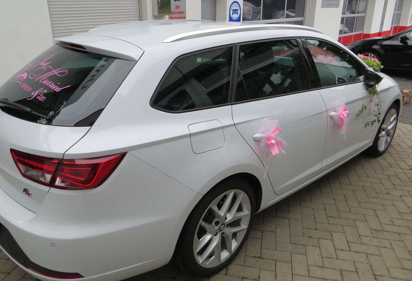 Wedding Bridal Car 5 Part Set - Available in several colors