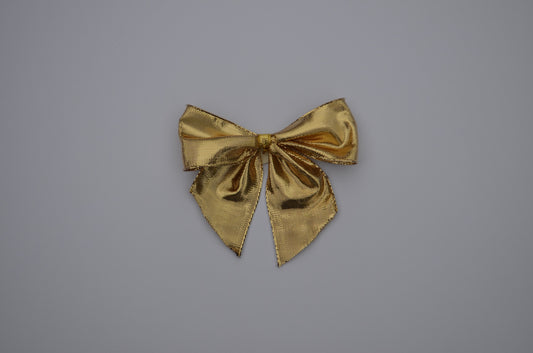 Wire Edge Ribbon Bow - Available in Gold and Silver