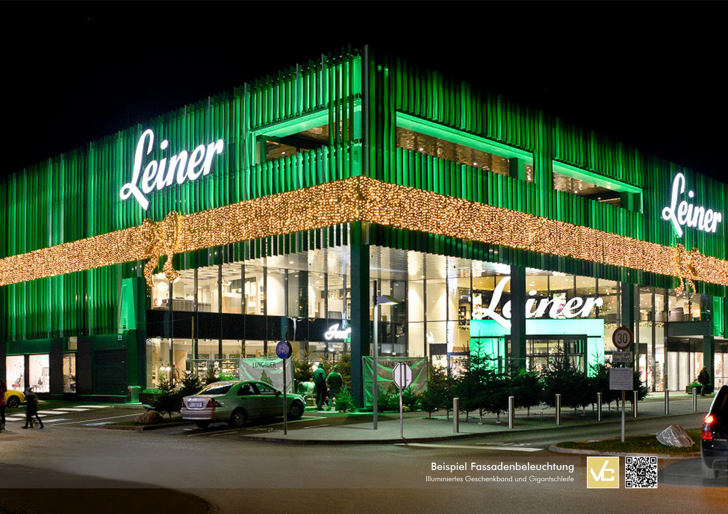 Noeud Lumineux Géant de Décoration - Sur Mesure pour L'extérieur (Prix sur Demande)