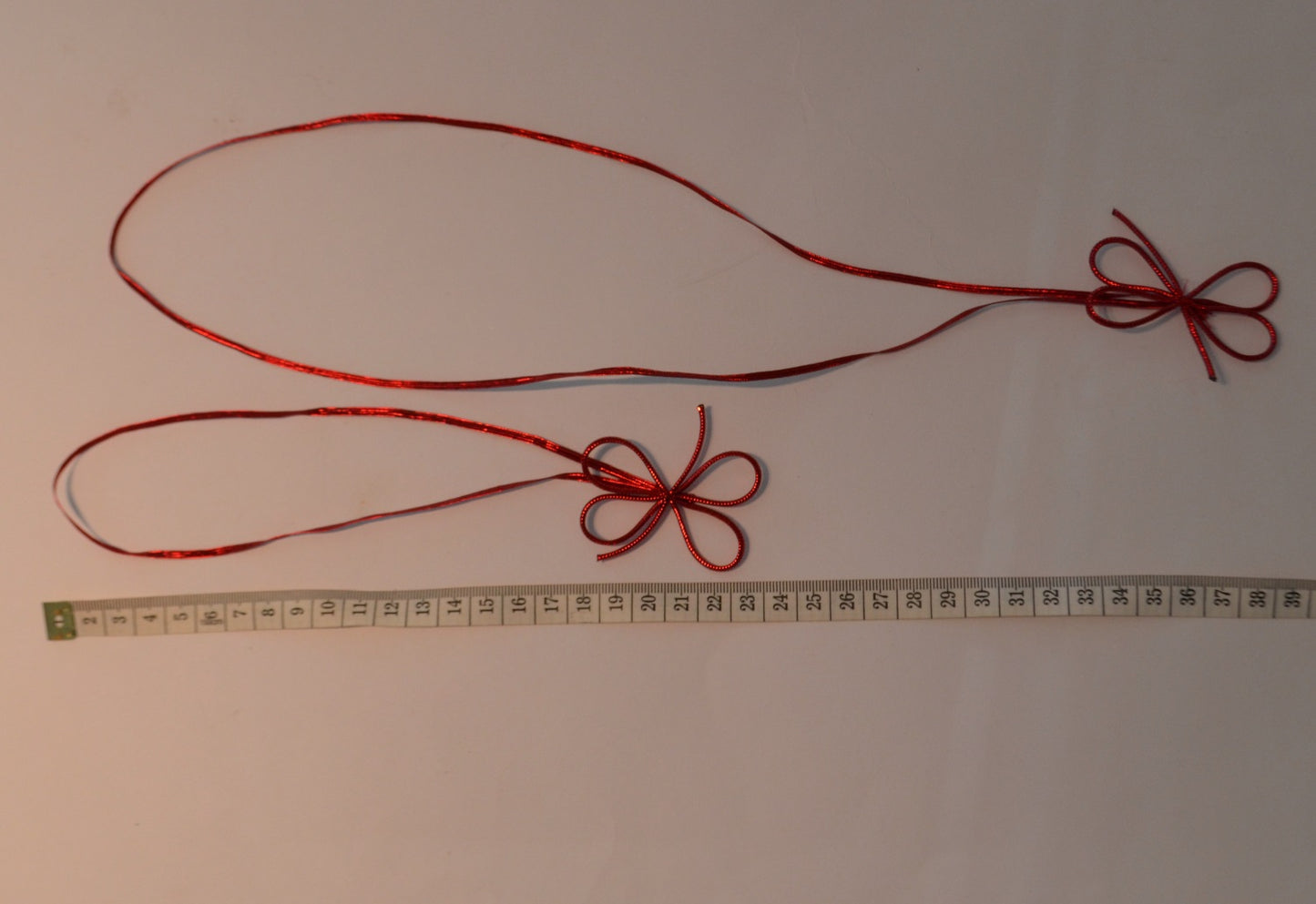 Elastic Loop Bow in Red - Available in two sizes